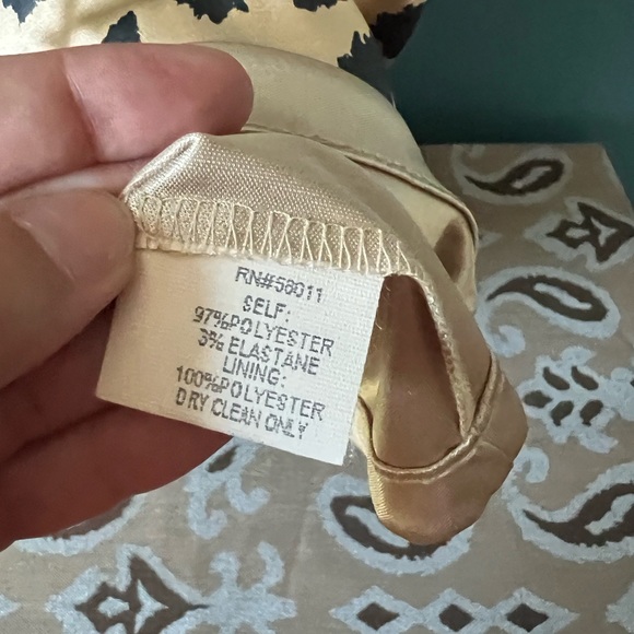 David Meister One-shoulder Leopard Print Cocktail Dress Size 8 - Picture 4 of 6